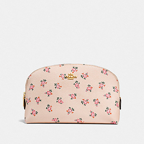 COACH F27279 COSMETIC CASE 22 WITH FLORAL BLOOM PRINT LI/BEECHWOOD FLORAL BLOOM
