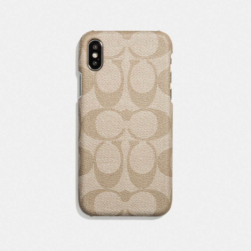 COACH F27296 IPHONE 6S/7/8/X/XS CASE IN SIGNATURE CANVAS IVORY