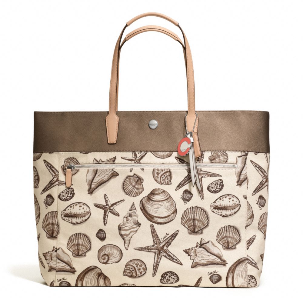 COACH F27347 Resort Shell Print Large Tote 