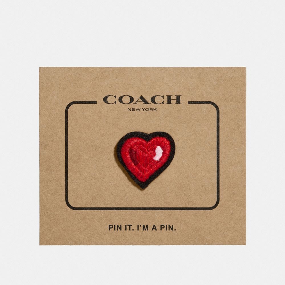 COACH F27366 HEART PIN MULTICOLOR