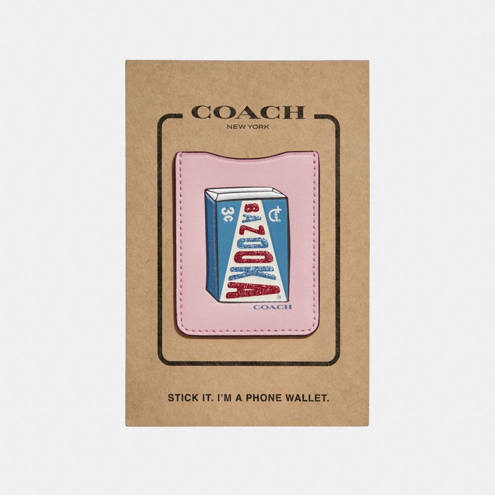 COACH BAZOOKAâ„¢ PHONE POCKET STICKER - MULTICOLOR - f27379