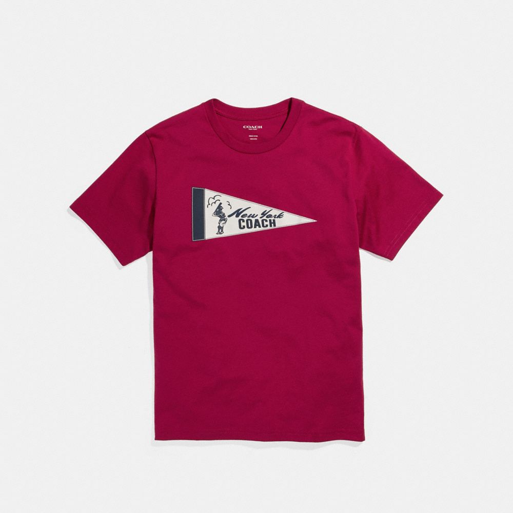 PENNANT T-SHIRT - COACH f27448 - RED