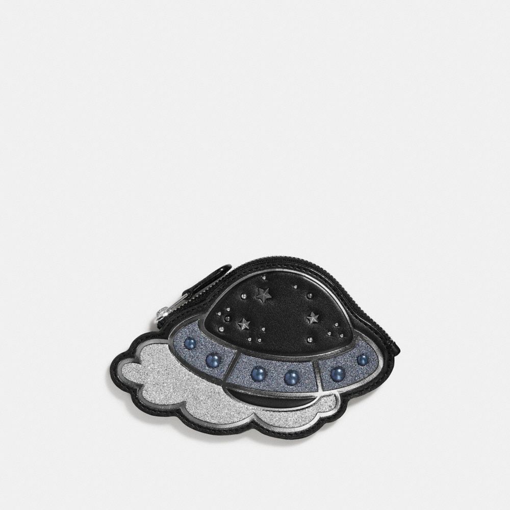 UFO COIN CASE - COACH f27533 - MULTI/SILVER