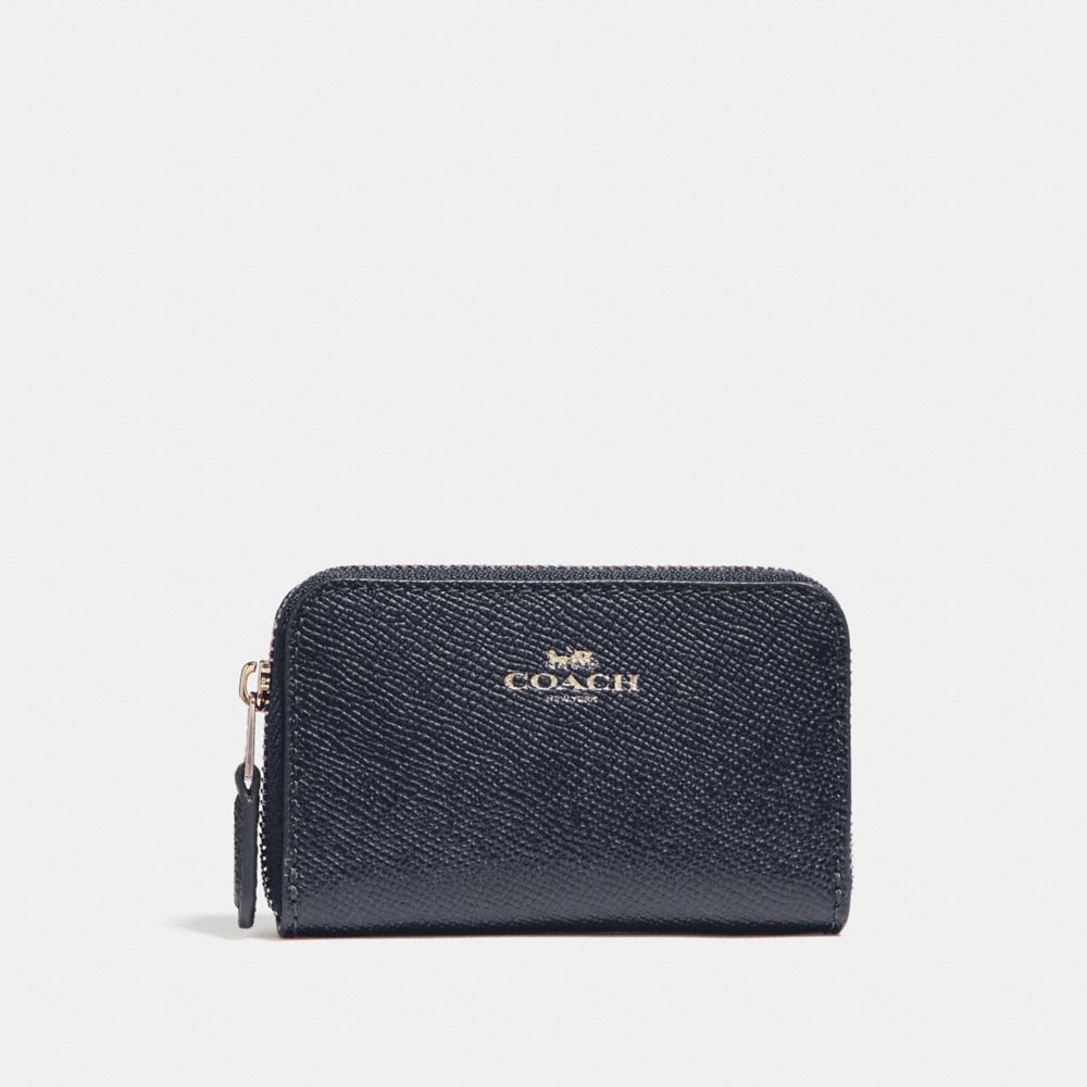 COACH F27569 - ZIP AROUND COIN CASE MIDNIGHT/LIGHT GOLD