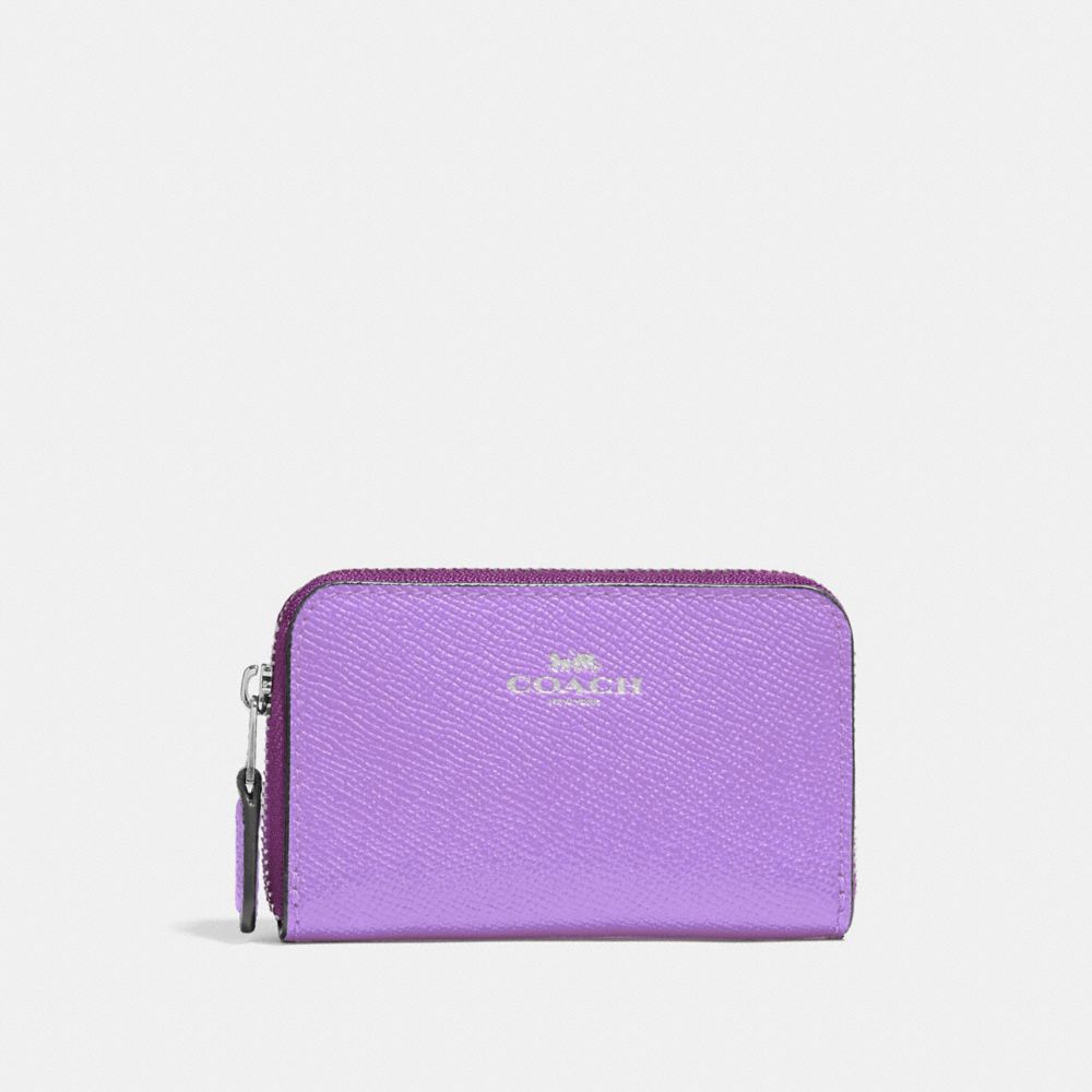 ZIP AROUND COIN CASE - IRIS/SILVER - COACH F27569