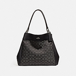 COACH F27579 Lexy Shoulder Bag BLACK SMOKE/BLACK/SILVER