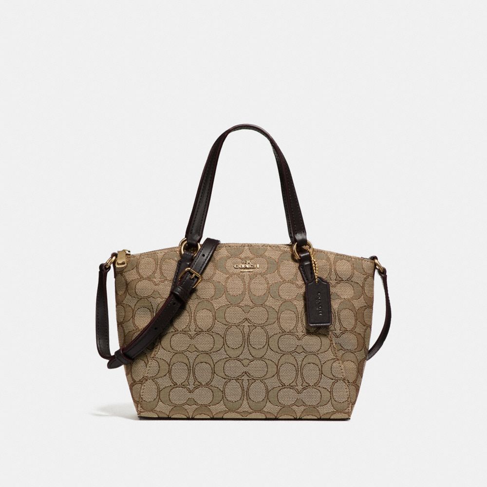 COACH MINI KELSEY SATCHEL - LIGHT GOLD/KHAKI - F27580