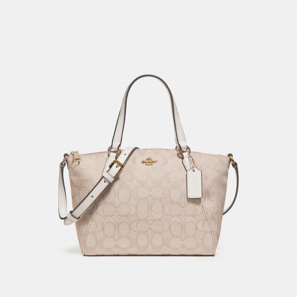 COACH MINI KELSEY SATCHEL - LIGHT KHAKI/CHALK/IMITATION GOLD - F27580