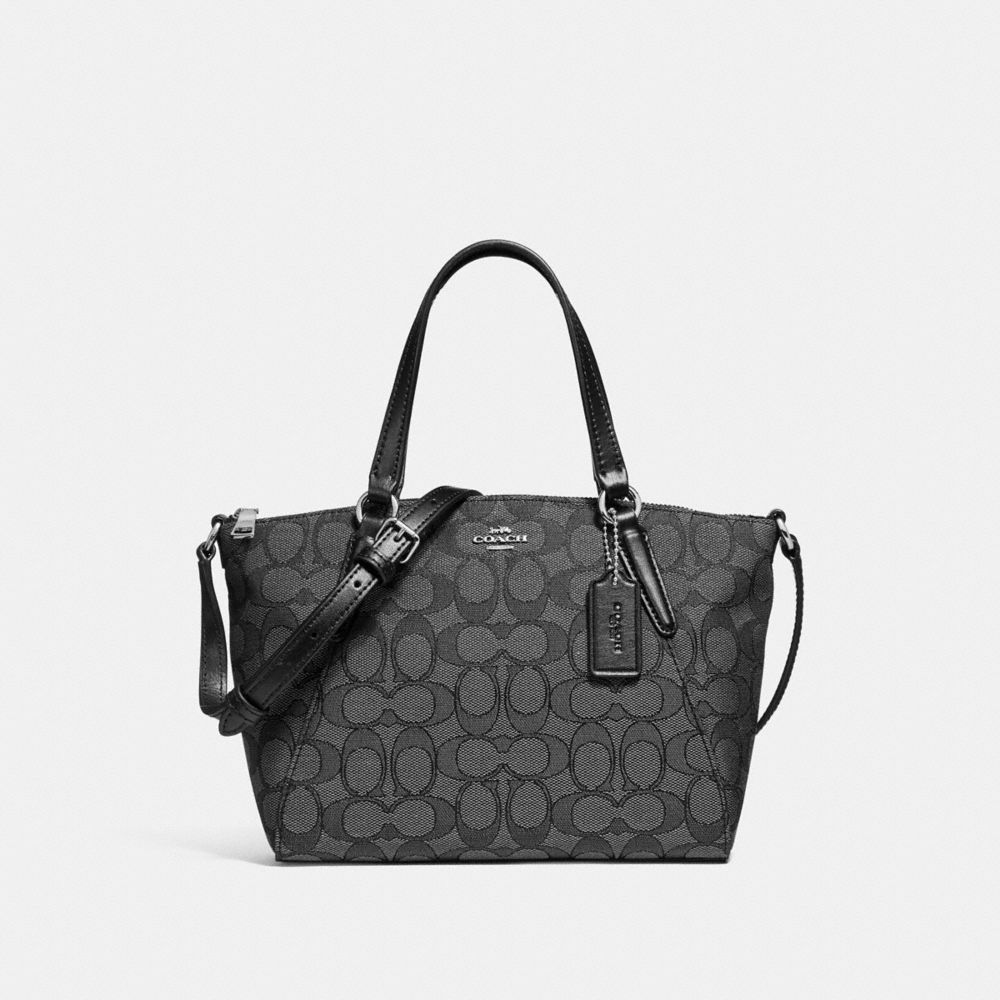 MINI KELSEY SATCHEL - BLACK SMOKE/BLACK/SILVER - COACH F27580