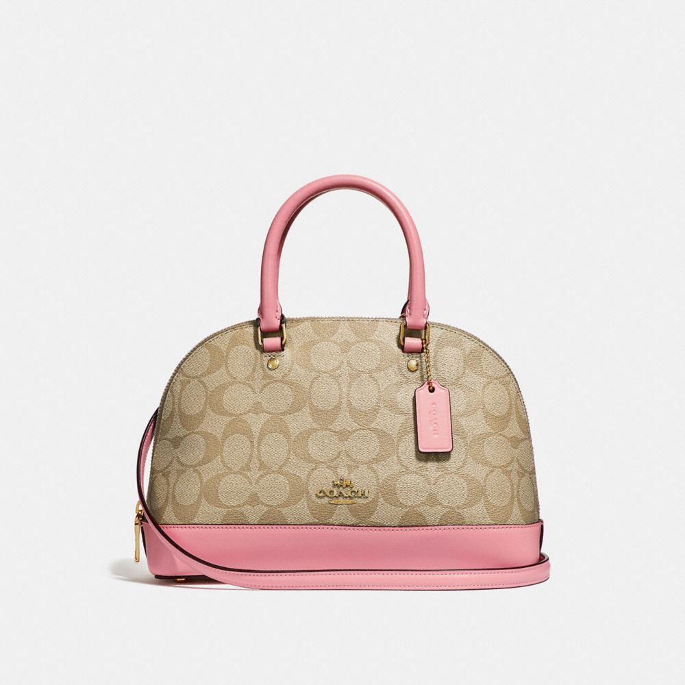 COACH f27583 MINI SIERRA SATCHEL light khaki/vintage pink/imitation gold