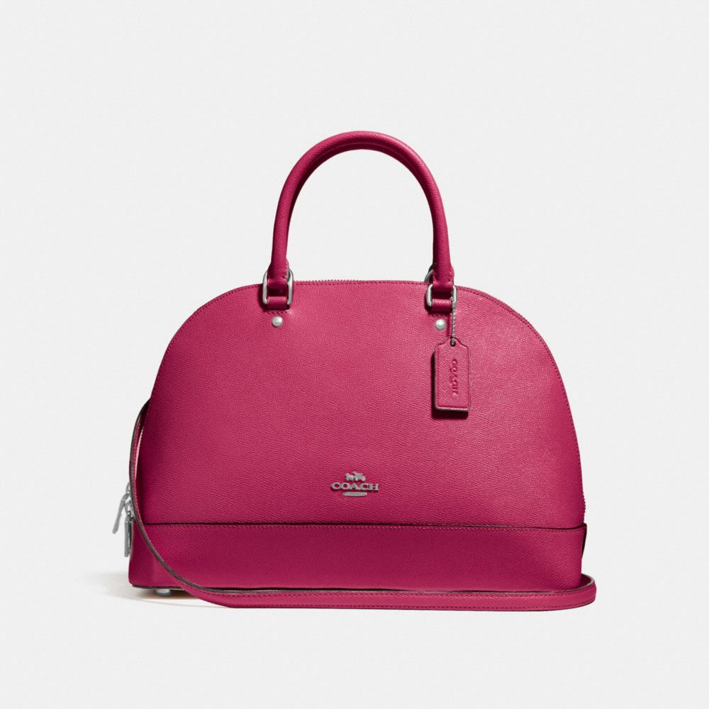 COACH F27590 Sierra Satchel SILVER/HOT PINK