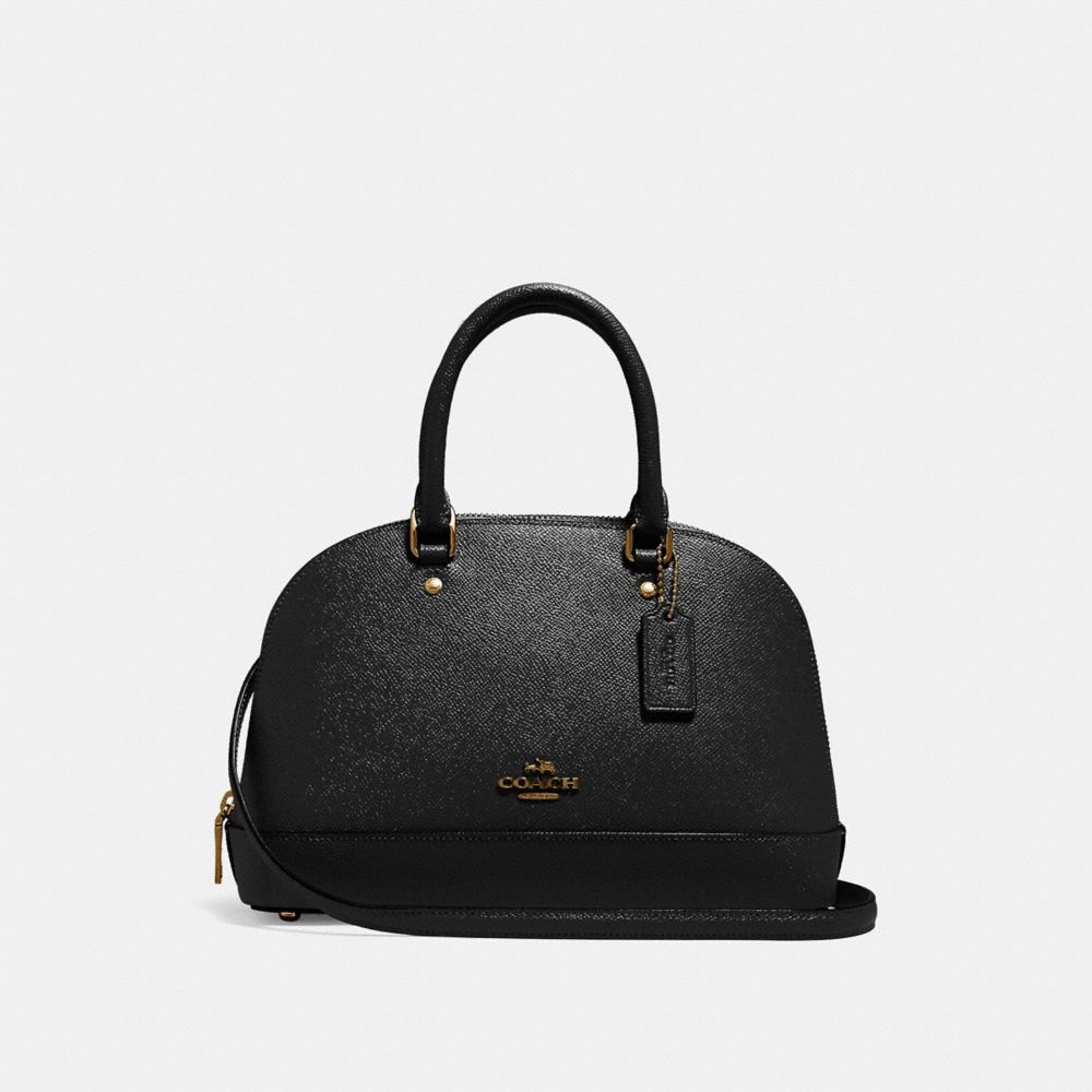 MINI SIERRA SATCHEL - BLACK/LIGHT GOLD - COACH F27591