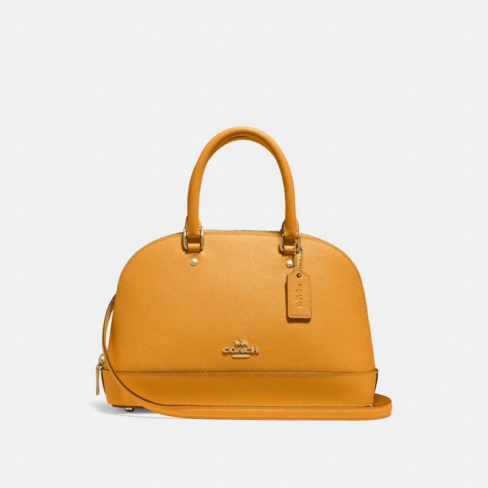 COACH MINI SIERRA SATCHEL - GOLDENROD/LIGHT GOLD - F27591