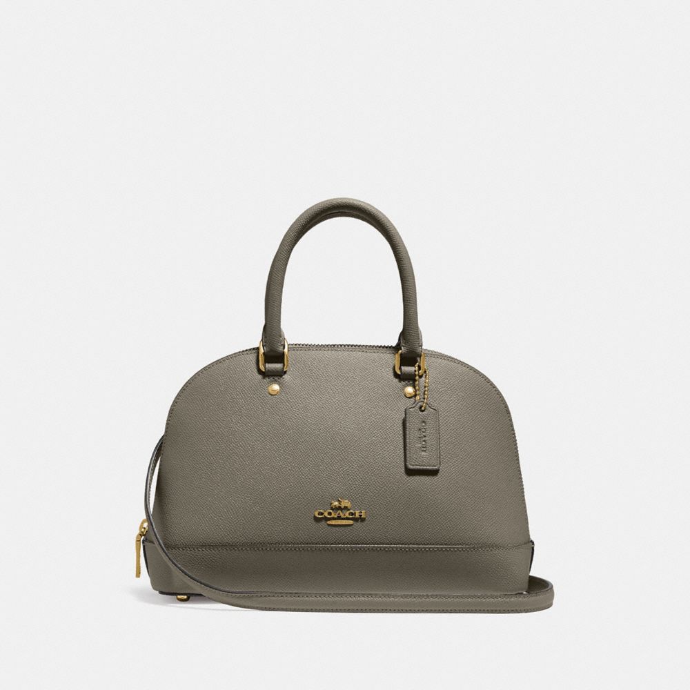 COACH F27591 Mini Sierra Satchel MILITARY GREEN/GOLD