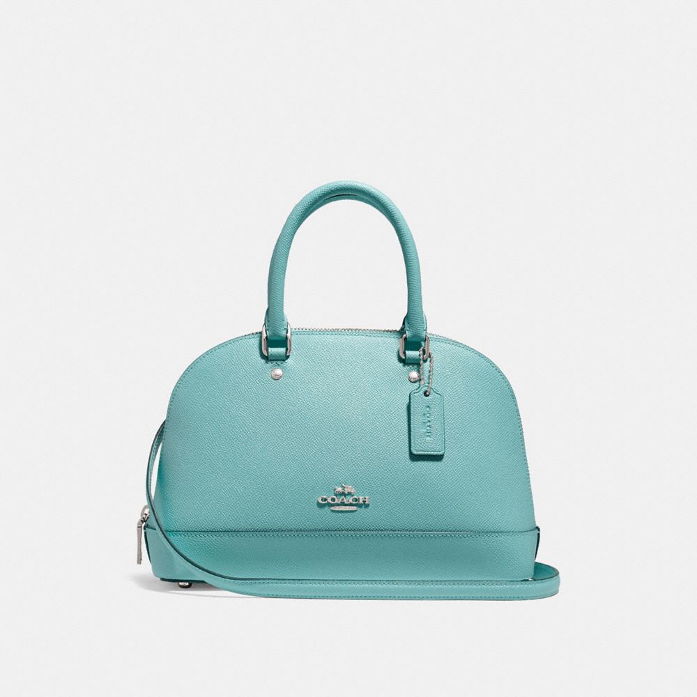 COACH F27591 - MINI SIERRA SATCHEL SILVER/AQUAMARINE