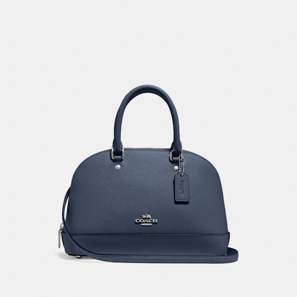 COACH MINI SIERRA SATCHEL - DENIM/SILVER - F27591