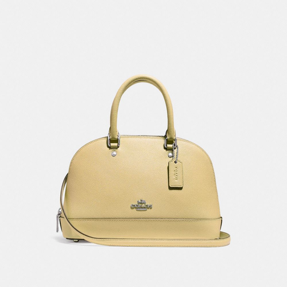 COACH MINI SIERRA SATCHEL - VANILLA/SILVER - f27591