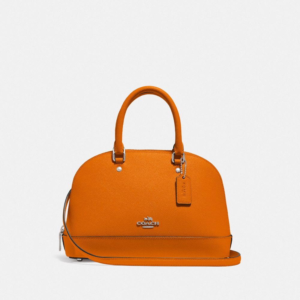 COACH F27591 - MINI SIERRA SATCHEL DARK ORANGE/SILVER