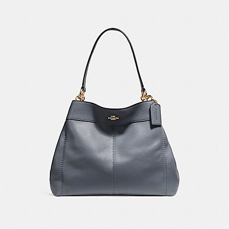 LEXY SHOULDER BAG - COACH F27593 - MIDNIGHT/LIGHT GOLD