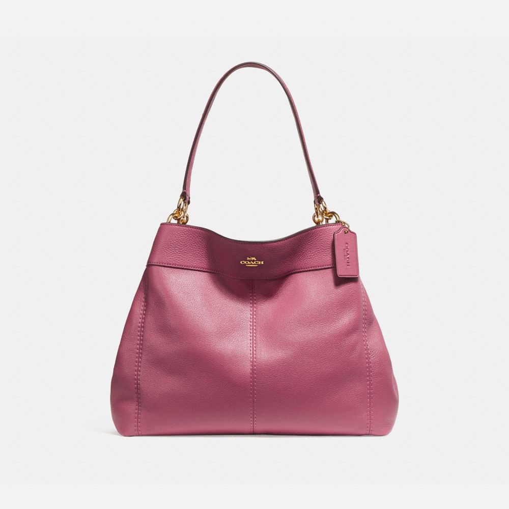 COACH LEXY SHOULDER BAG - LIGHT GOLD/ROUGE - f27593