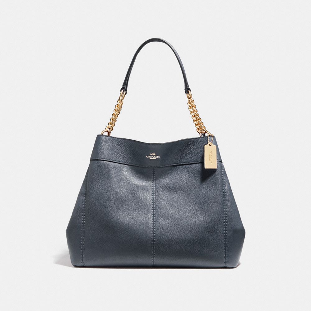 COACH F27594 - LEXY CHAIN SHOULDER BAG - MIDNIGHT/LIGHT GOLD | COACH ...