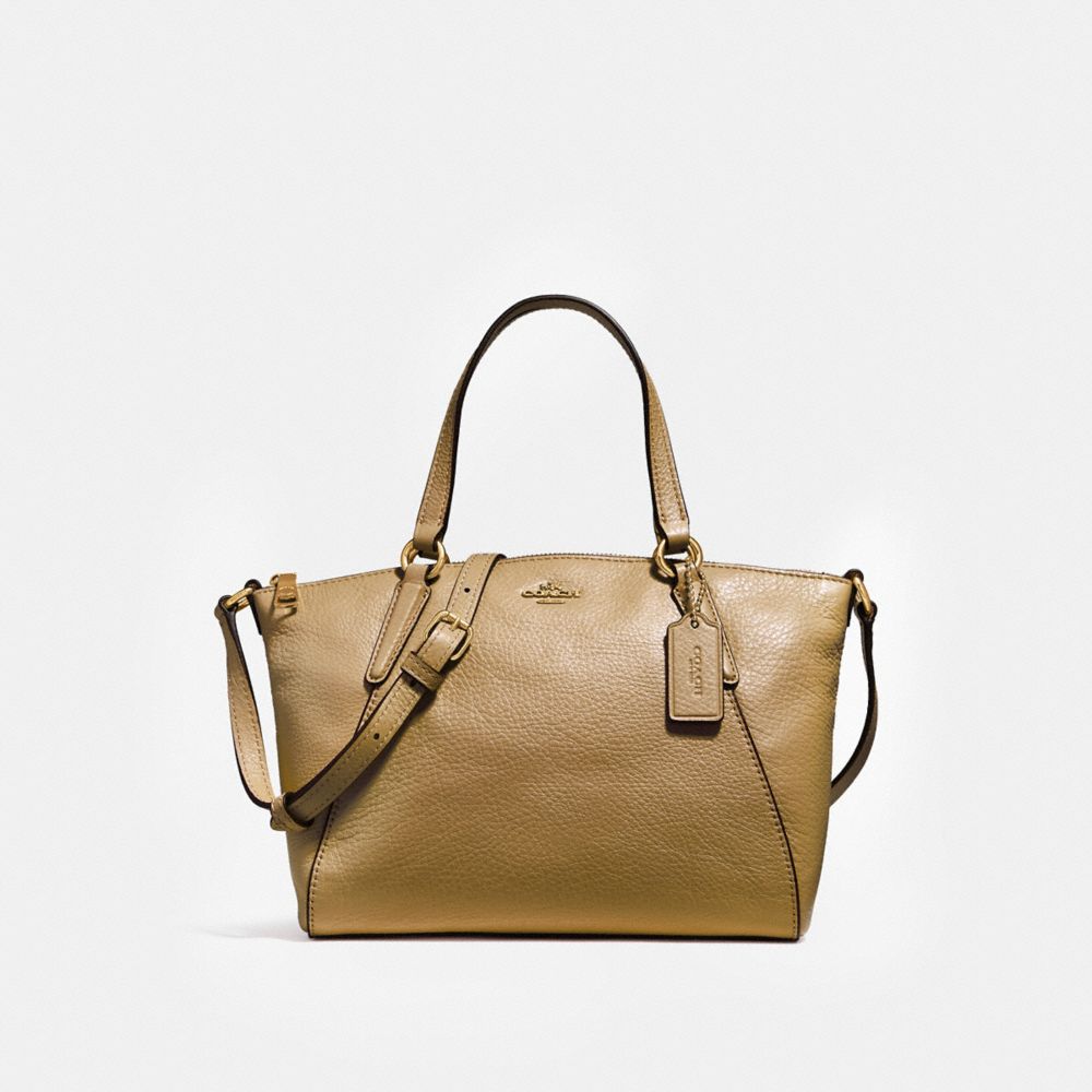 MINI KELSEY SATCHEL - LIGHT SADDLE/LIGHT GOLD - COACH F27596