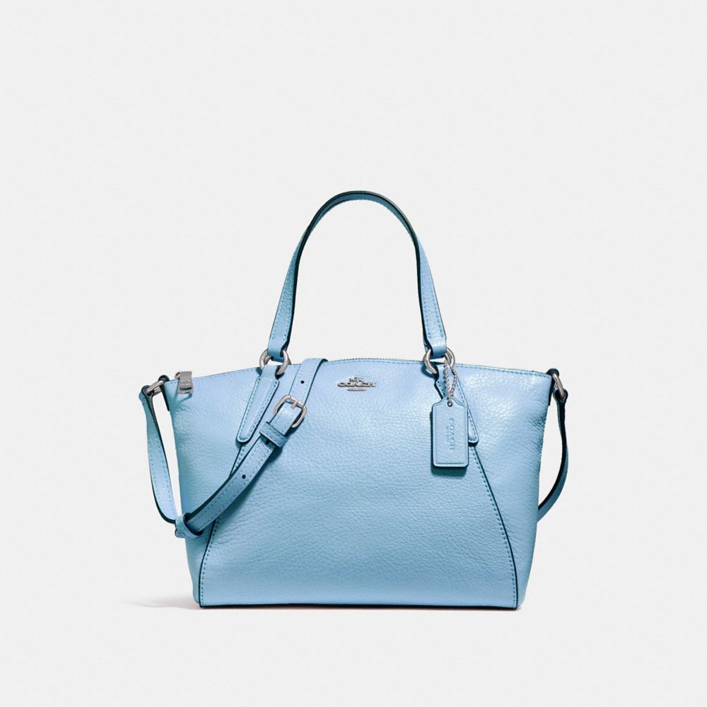 MINI KELSEY SATCHEL - SILVER/POOL - COACH F27596