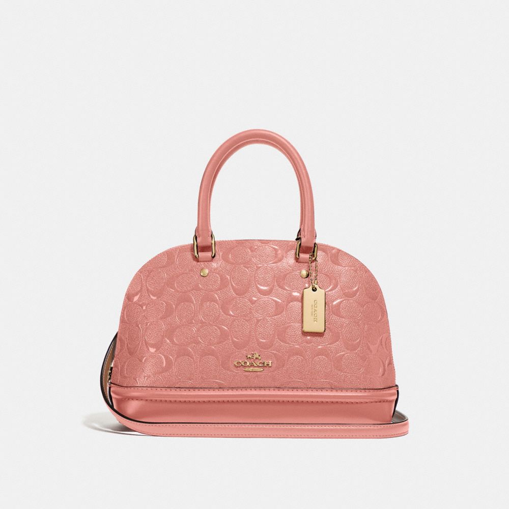 COACH F27597 - MINI SIERRA SATCHEL IN SIGNATURE LEATHER MELON/LIGHT GOLD