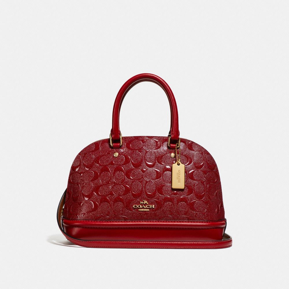 coach mini sierra embossed