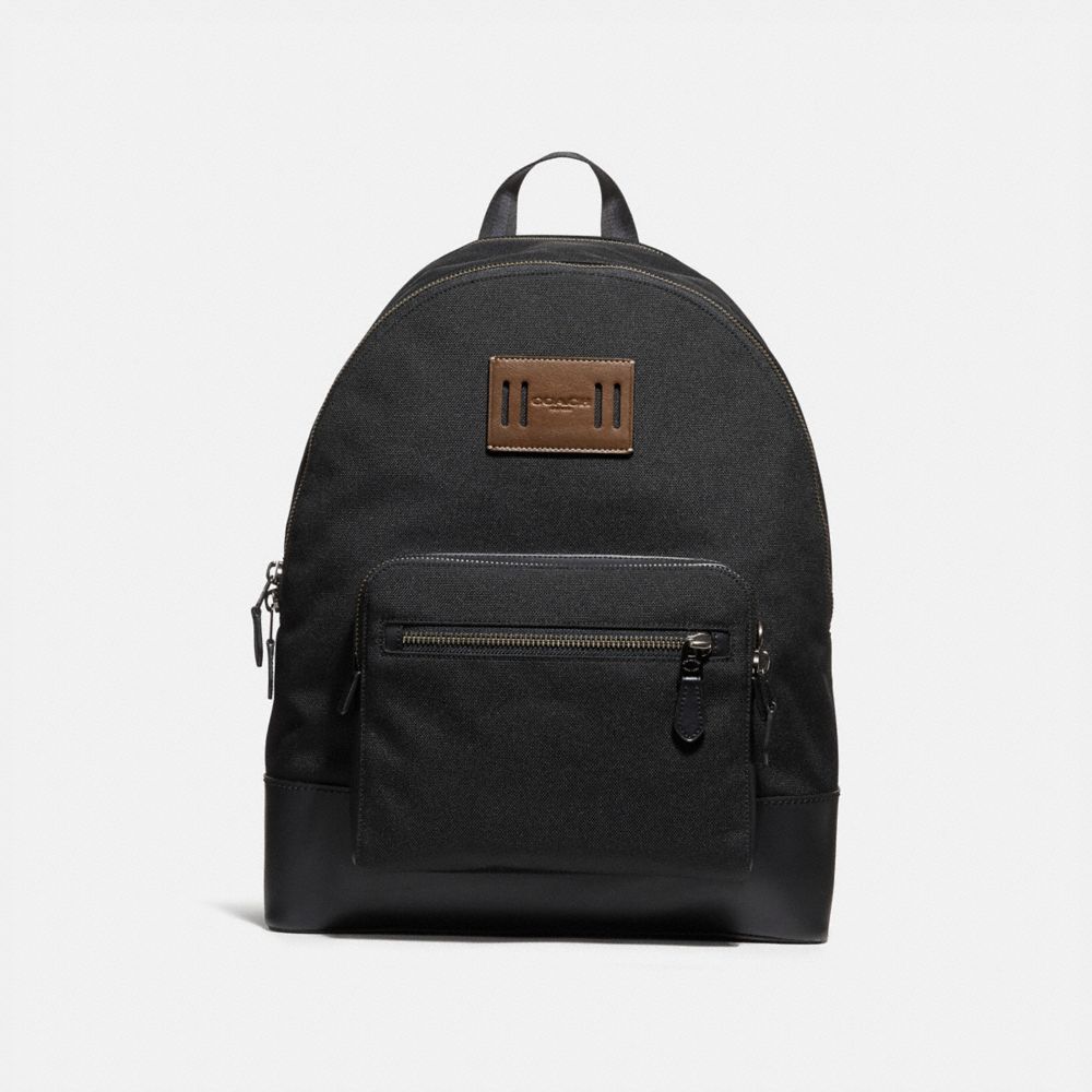 COACH WEST BACKPACK IN CORDURA - ANTIQUE NICKEL/BLACK - f27609