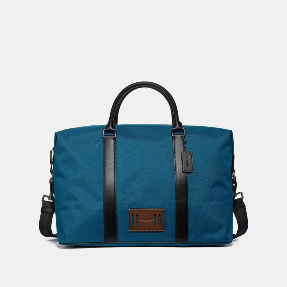 VOYAGER BAG IN CORDURA - f27610 - DENIM/BLACK ANTIQUE NICKEL