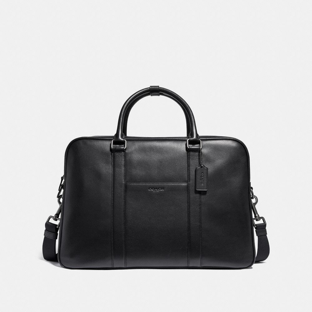 OVERNIGHT BAG - BLACK/BLACK ANTIQUE NICKEL - COACH F27614