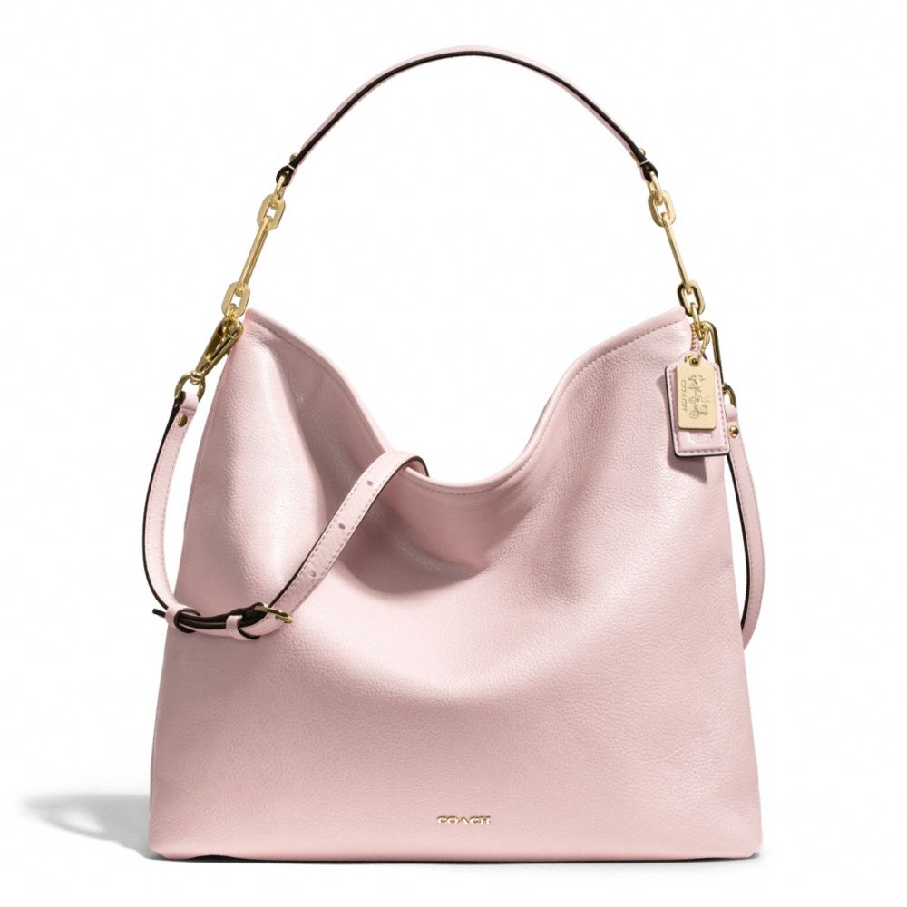 COACH F27858 - MADISON LEATHER HOBO  LIGHT GOLD/NEUTRAL PINK