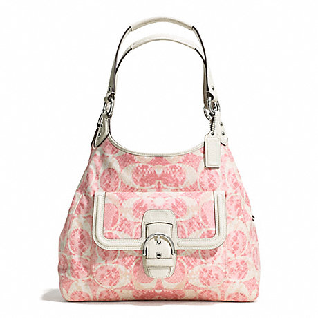 COACH F27894 CAMPBELL SNAKE C PRINT HOBO ONE-COLOR