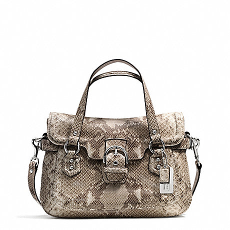 COACH f27895 CAMPBELL EXOTIC LEATHER SMALL FLAP SATCHEL 
