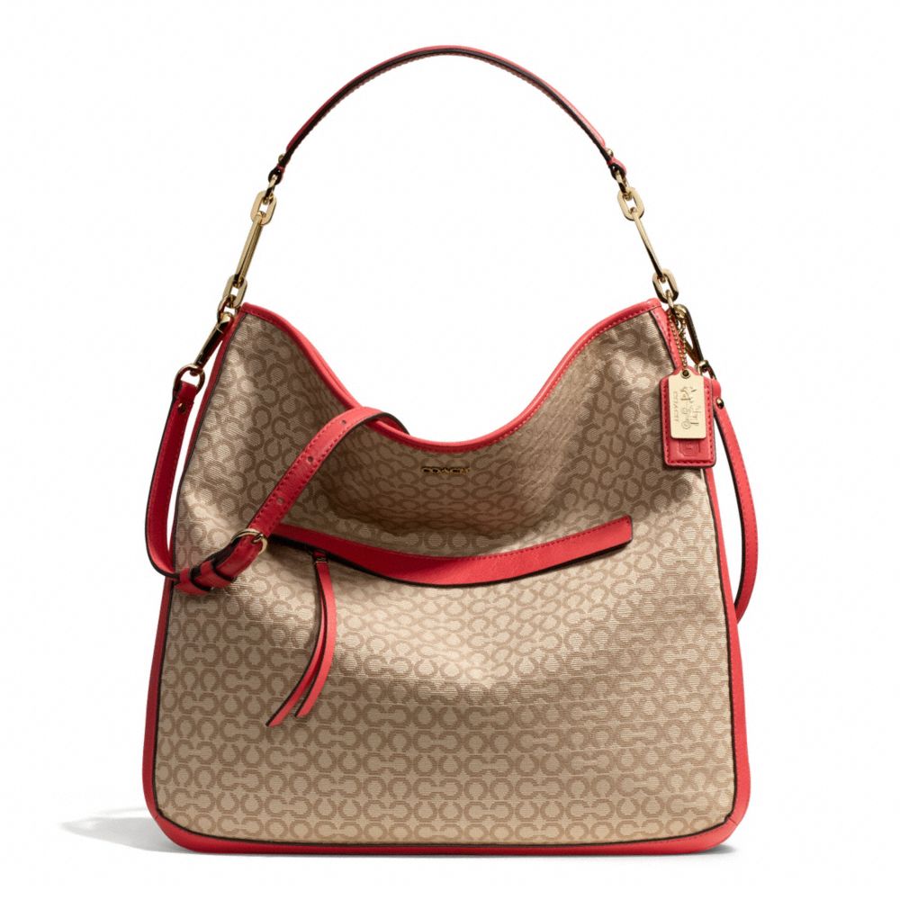 COACH MADISON NEEDLEPOINT OP ART HOBO - ONE COLOR - F27904