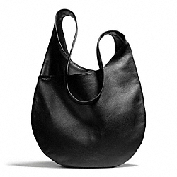 COACH F27925 Bleecker Leather Sling Bag SILVER/BLACK