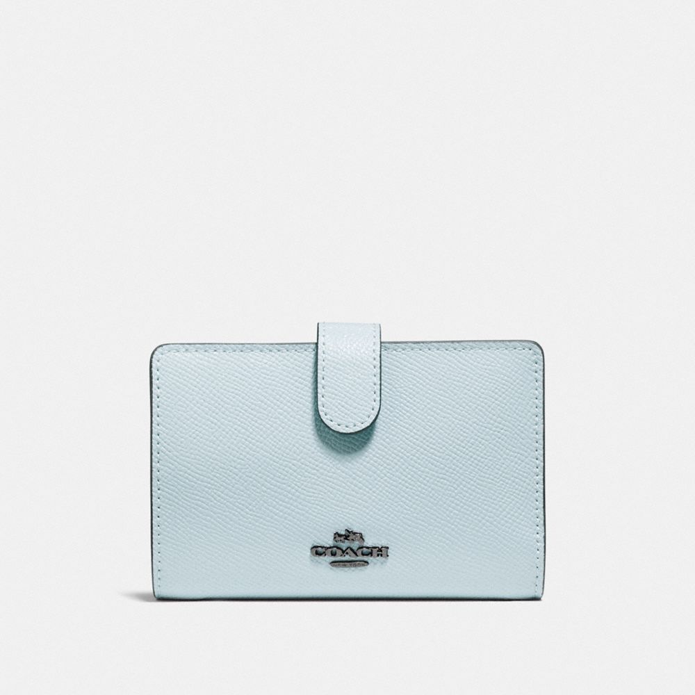 COACH F27968 - MEDIUM CORNER ZIP WALLET DK/SKY