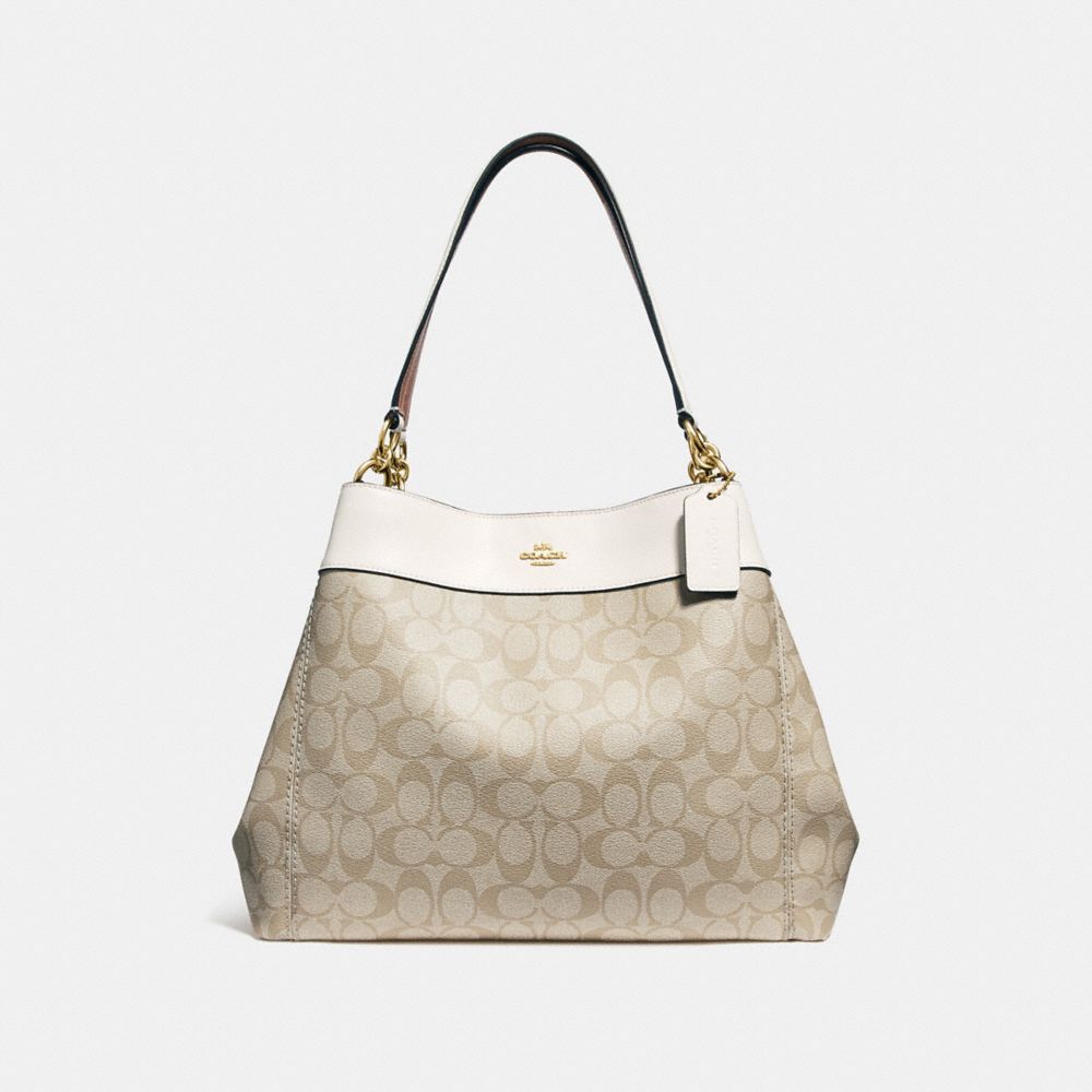 coach lexy shoulder bag in signature leather