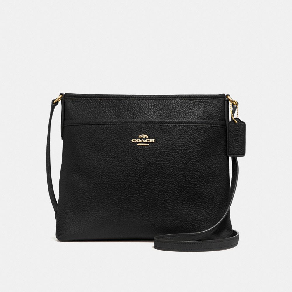 COACH F28035 - FILE CROSSBODY BLACK/LIGHT GOLD