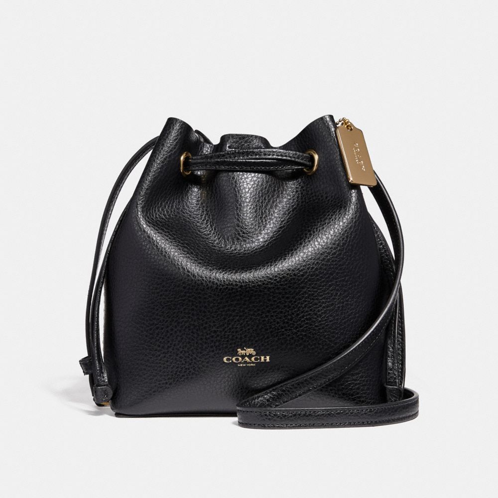 COACH F28039 - DERBY CROSSBODY BLACK/LIGHT GOLD