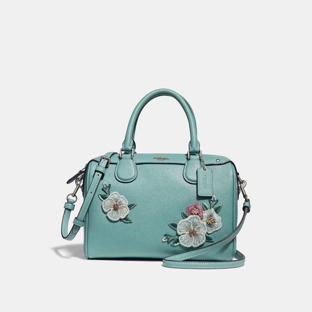 COACH F28075 - MINI BENNETT SATCHEL WITH FLORAL EMBROIDERY SVNGV