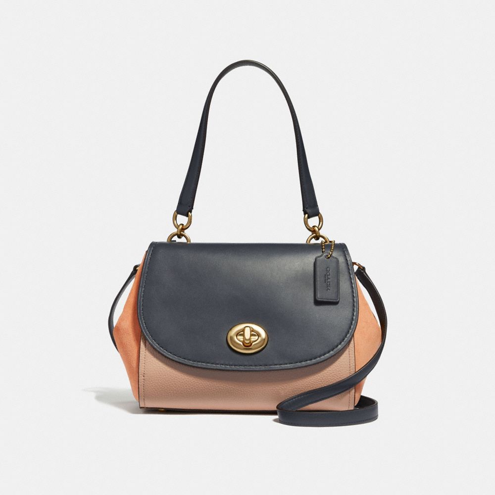 FAYE CARRYALL IN COLORBLOCK - COACH f28178 - SUNRISE MULTI/light gold