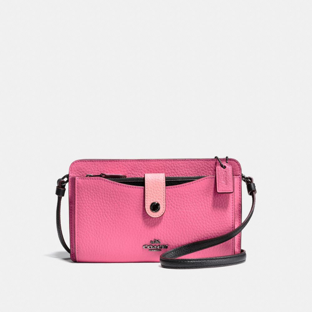 NOA POP-UP MESSENGER IN COLORBLOCK - BRIGHT PINK/MULTI/DARK GUNMETAL - COACH F28337