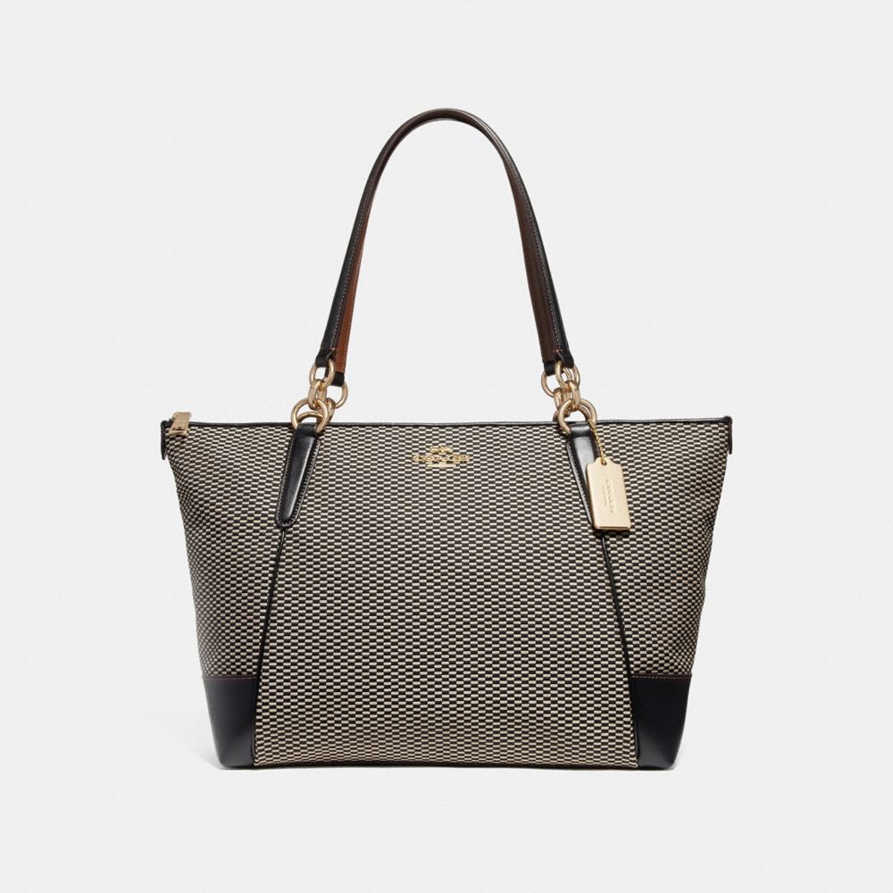 AVA TOTE WITH LEGACY PRINT - MILK/BLACK/LIGHT GOLD - COACH F28467