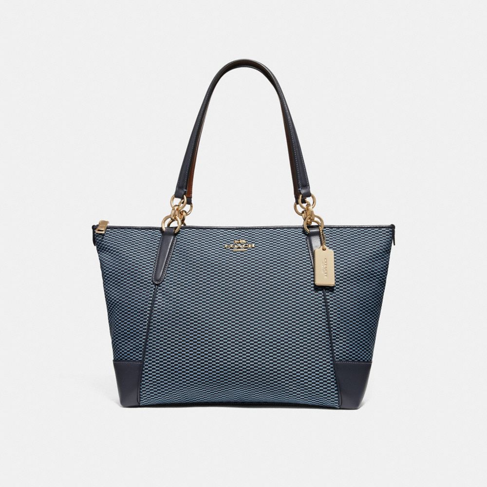AVA TOTE WITH LEGACY PRINT - BLUE/MULTI/LIGHT GOLD - COACH F28467