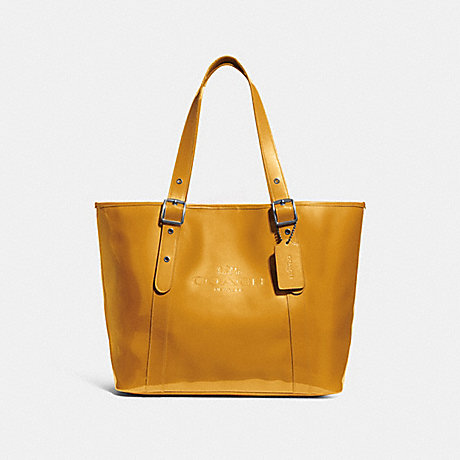 COACH F28471 FERRY TOTE CANARY/BLACK-ANTIQUE-NICKEL