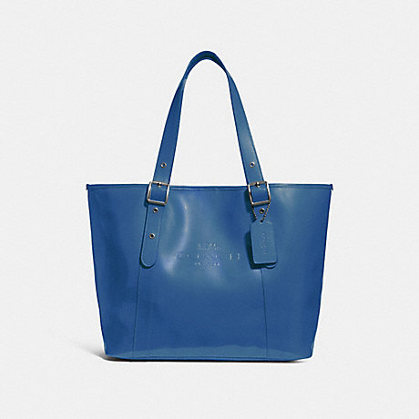 COACH f28471 FERRY TOTE INK BLUE/BLACK ANTIQUE NICKEL