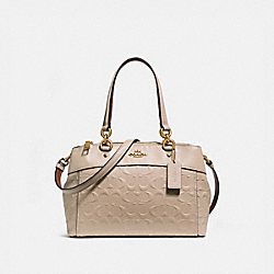 MINI BROOKE CARRYALL IN SIGNATURE LEATHER - COACH f28472 - NUDE PINK/LIGHT GOLD