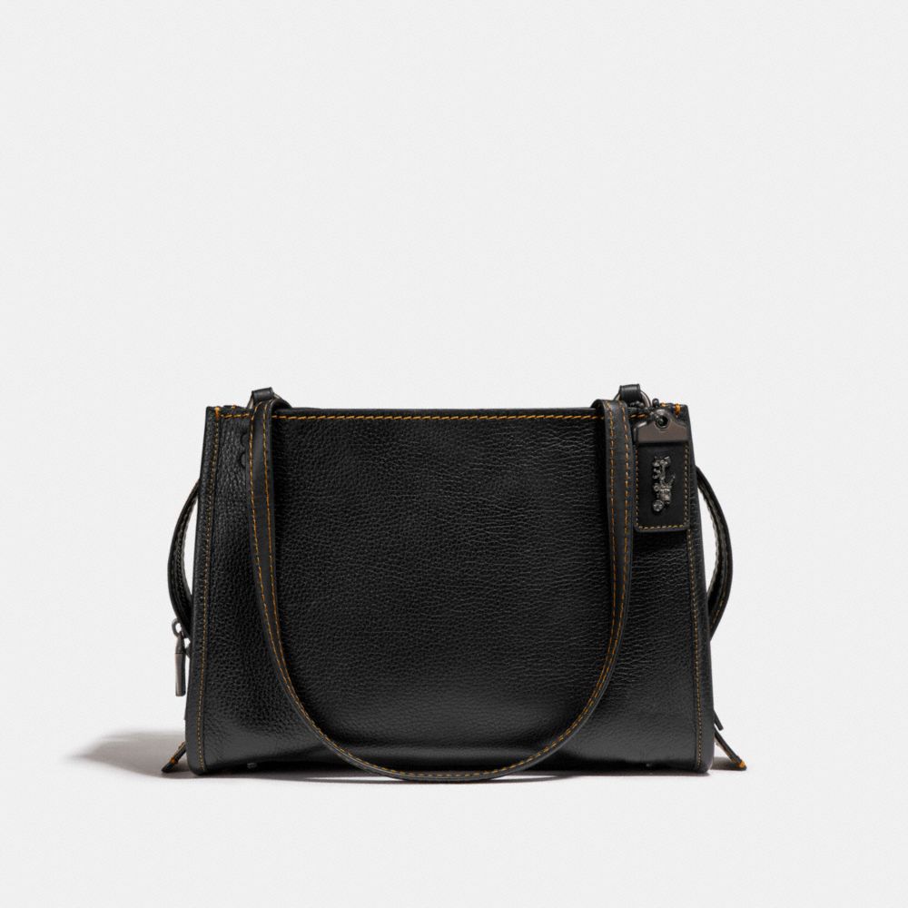 COACH ROGUE SHOULDER BAG - BLACK/BLACK COPPER - F28484